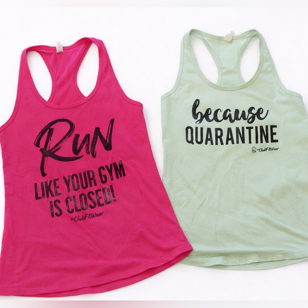 Next level bundle of 2 Quarantine workout tanks